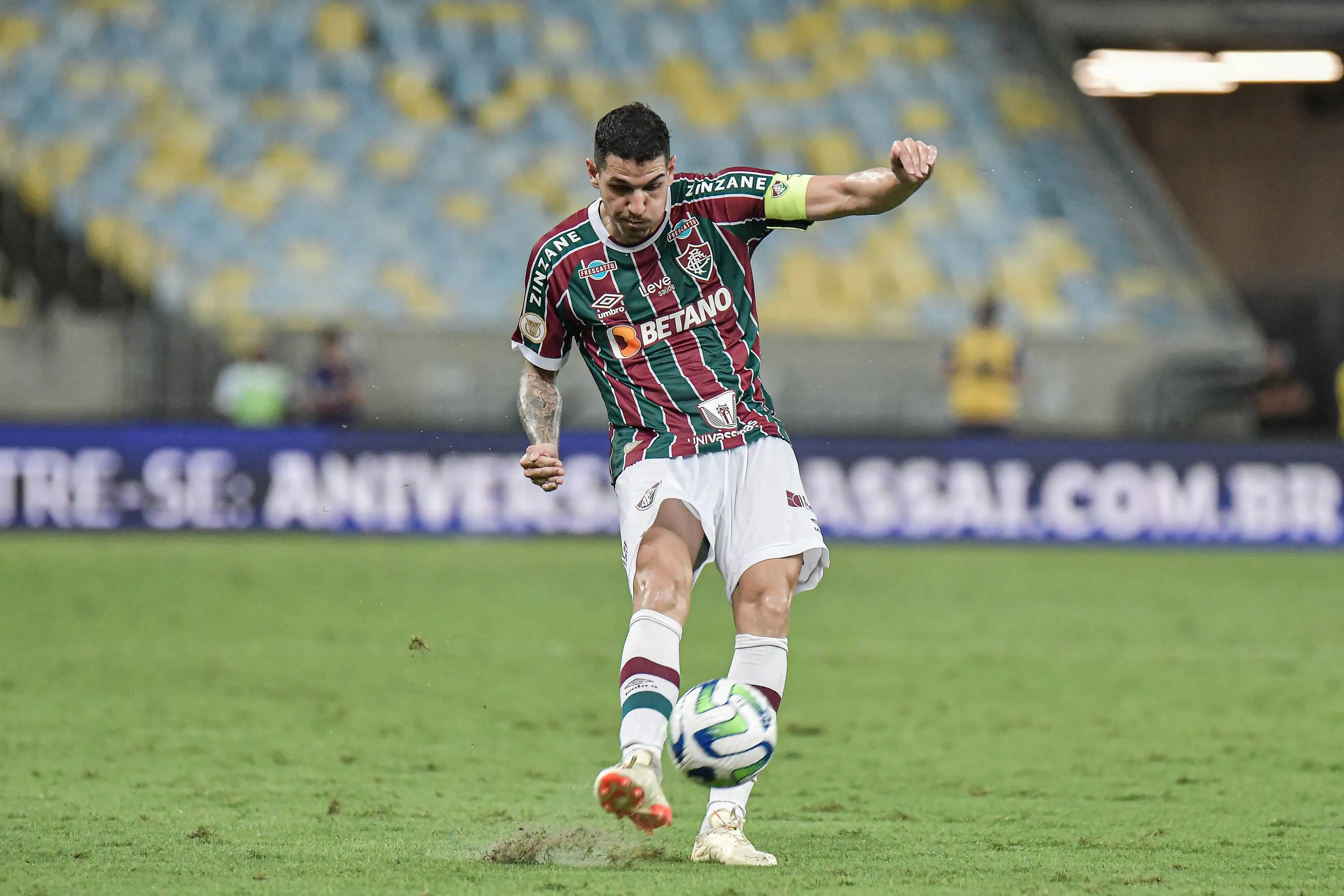 Nino não enfrentará o São Paulo. Foto: Thiago Ribeiro/AGIF