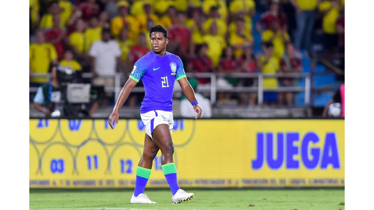 Endrick, atacante do Palmeiras e da Seleção Brasileira. Foto: Gabriel Aponte/Getty Images)