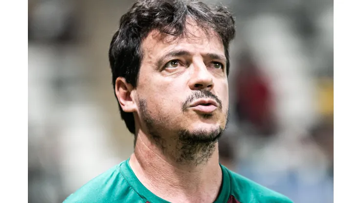 Fernando Diniz tecnico do Fluminense durante partida contra o Atletico-MG no estadio Arena MRV pelo campeonato Brasileiro A 2023. Foto: Fernando Moreno/AGIF