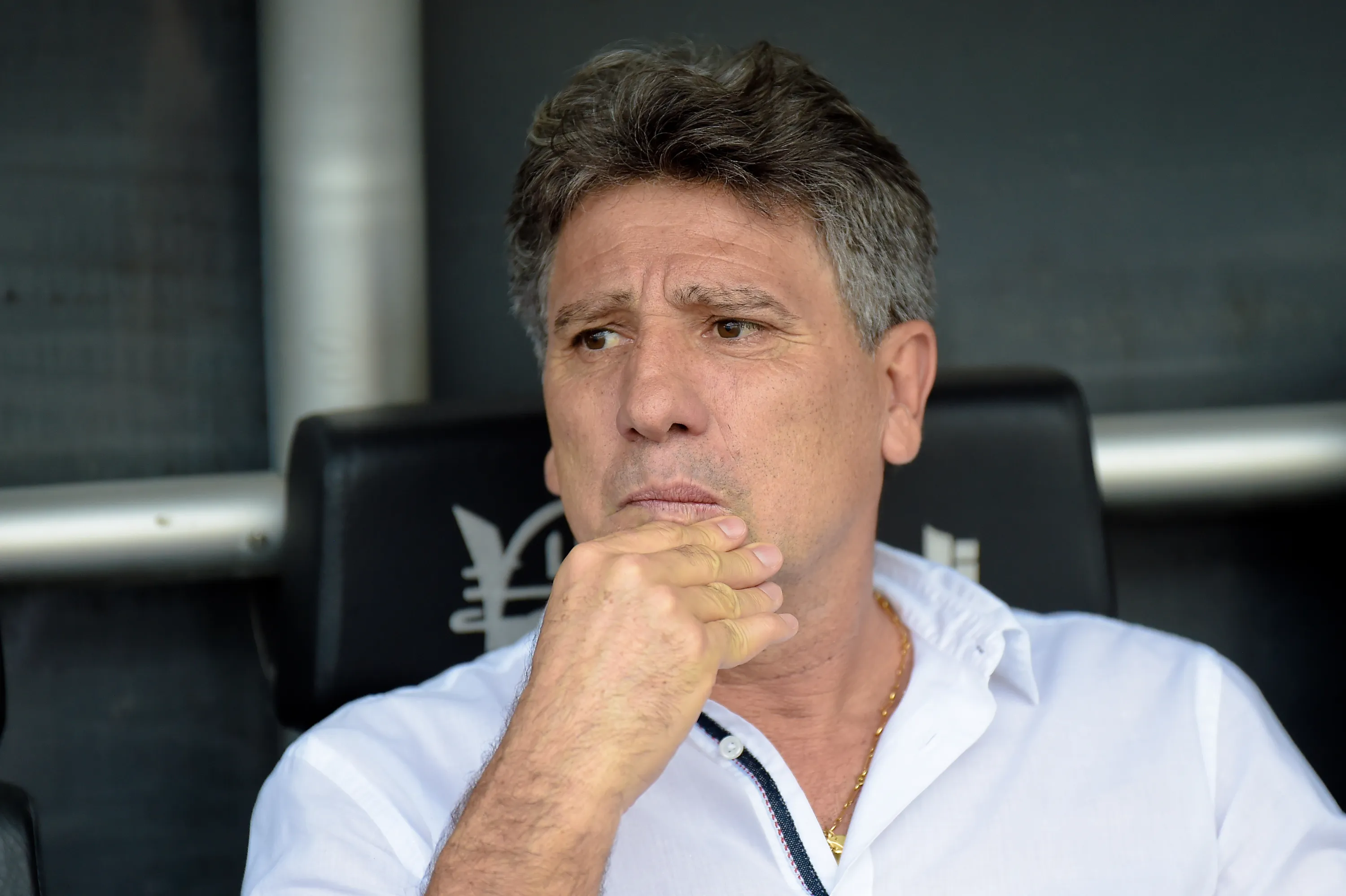 Renato Gaúcho durante partida contra o Fluminense. Foto: Thiago Ribeiro/AGIF