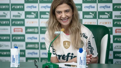 SP – Sao Paulo – 16/12/2021 – PALMEIRAS, COLETIVA PRESIDENTE – A Presidente do Palmeiras Leila Pereira durante coletiva de imprensa realizada no CT Barra Funda. Foto: Ettore Chiereguini/AGIF