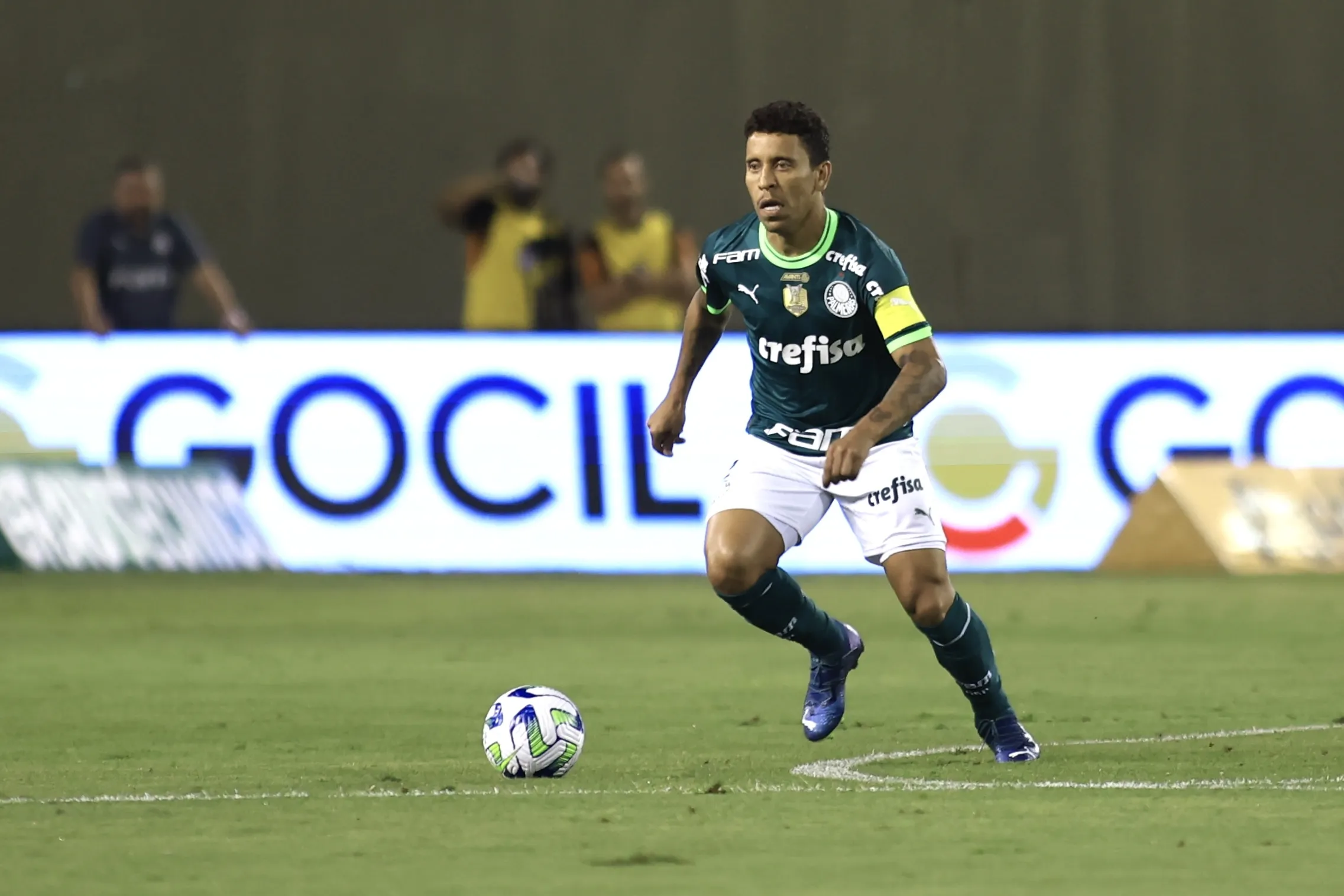 Foto: Marcello Zambrana/AGIF – Marcos Rocha em ação pelo Palmeiras no Campeonato Brasileiro.