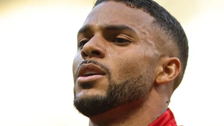 Wanderson jogador do Internacional comemora seu gol durante partida contra o Cruzeiro no estádio Mineirão pelo campeonato Brasileiro A 2023. Foto: Gilson Lobo/AGIF