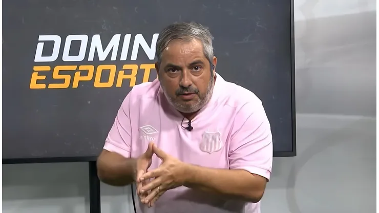 Ricardinho Martins crava venda de titular absoluto do Santos. Foto: Reprodução/ Santa Cecília TV/Domingo Esportivo