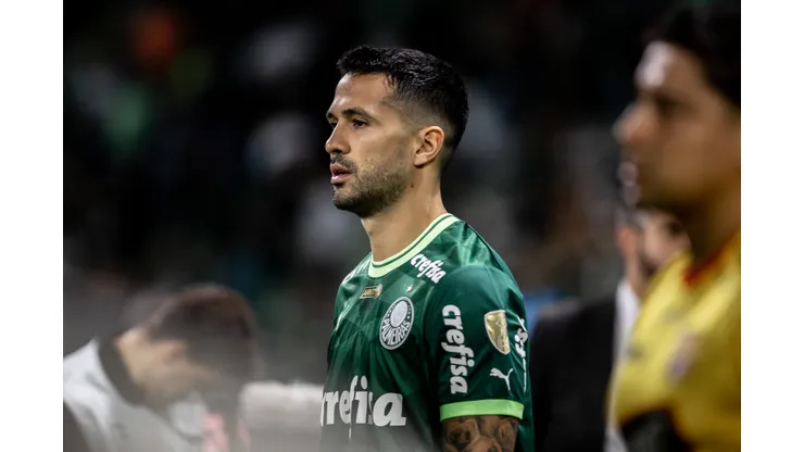 Luan jogador do Palmeiras durante partida contra o Barcelona de Guayaquil no estadio Arena Allianz Parque pelo campeonato Libertadores 2023. Foto: Abner Dourado/AGIF