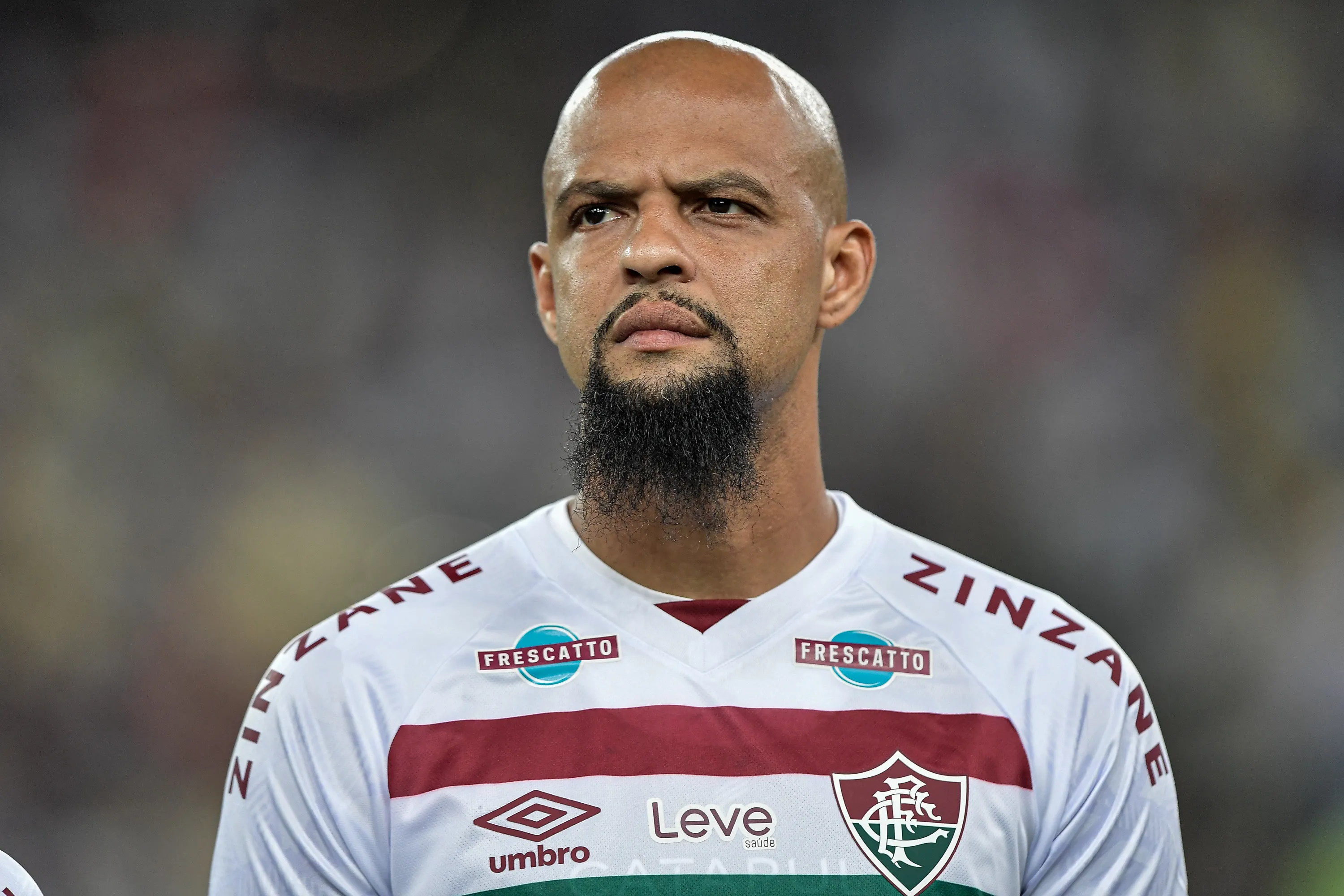 Felipe Melo durante partida contra o Paysandu. Foto: Thiago Ribeiro/AGIF