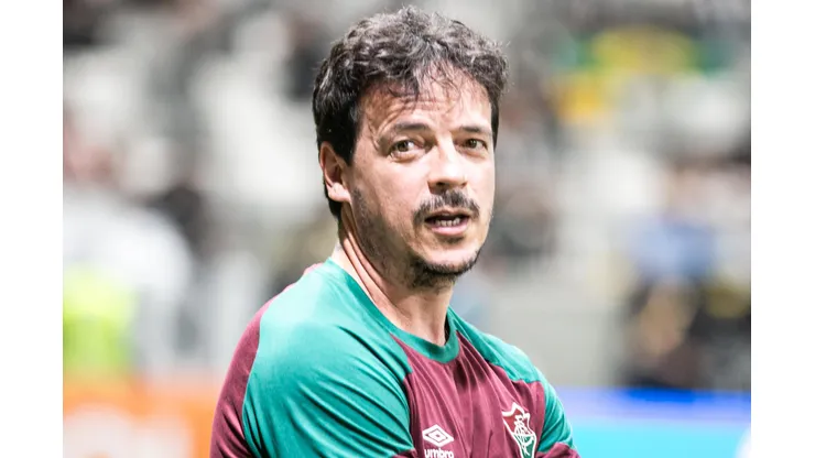 Fernando Diniz tecnico do Fluminense durante partida contra o Atletico-MG no estadio Arena MRV pelo campeonato Brasileiro A 2023. Foto: Fernando Moreno/AGIF