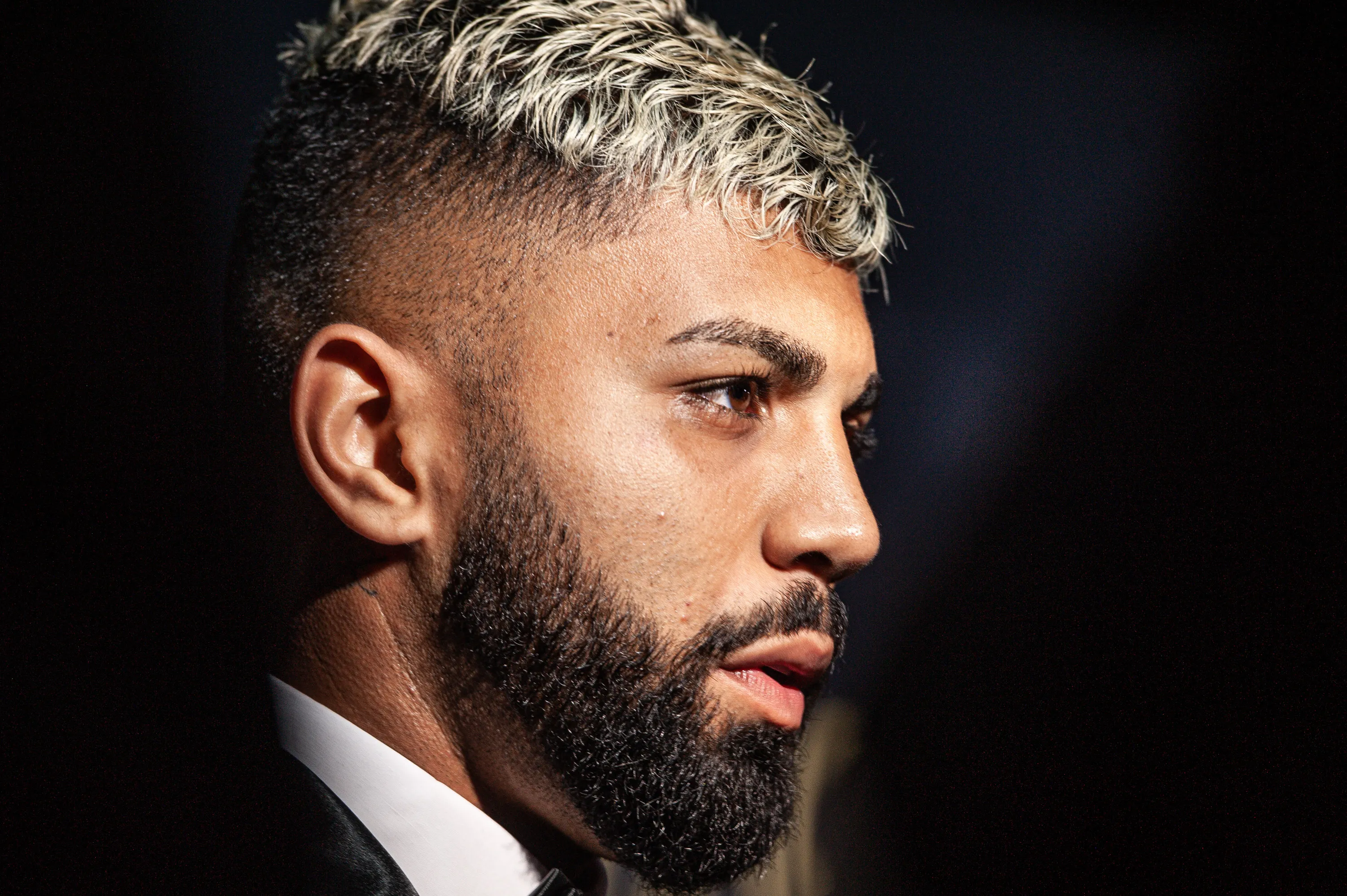 Gabriel Barbosa durante a cerimonia de entrega do Premio Brasileirao 2019. Foto: Allan Carvalho/AGIF