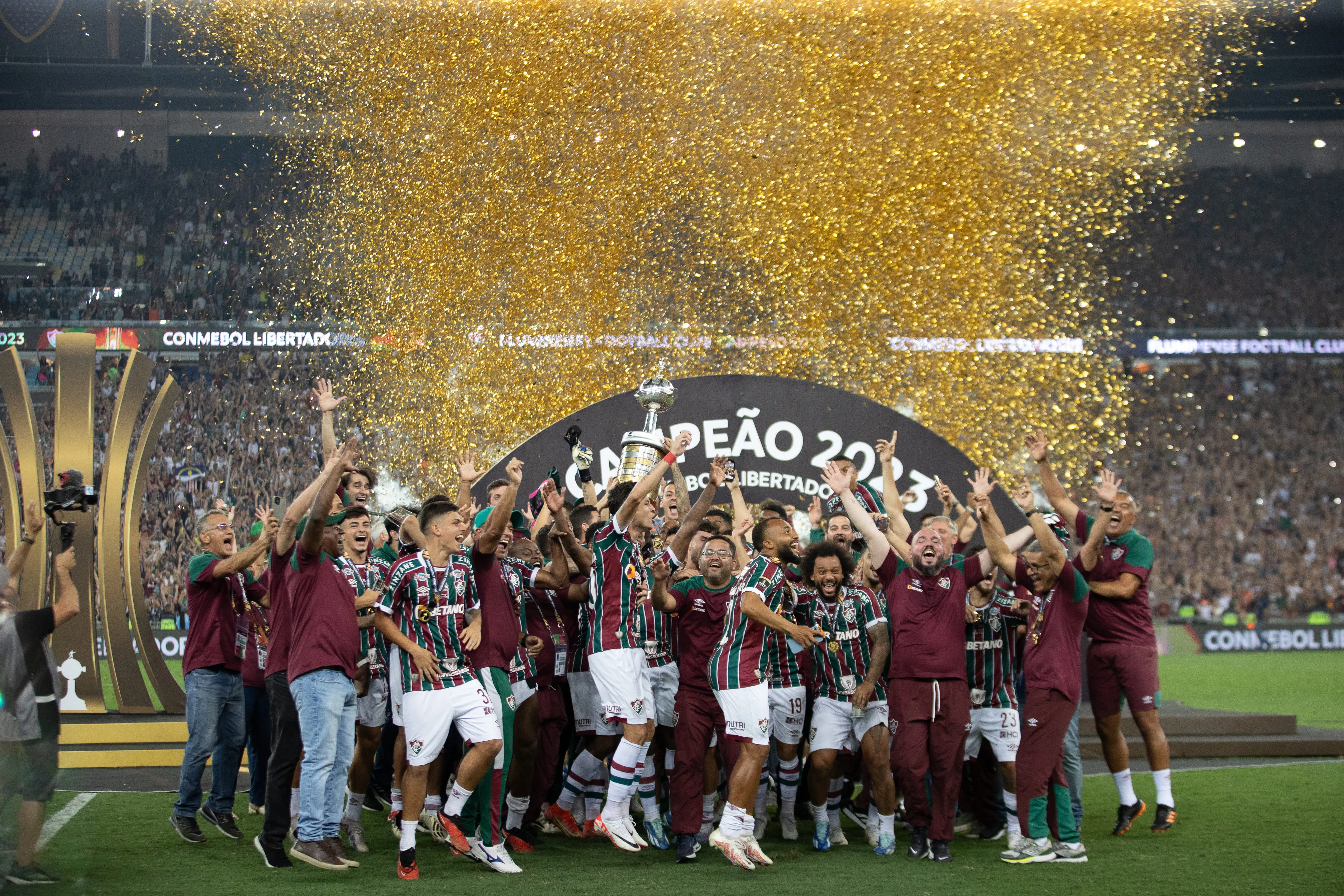 O Fluminense conquistou no sábado (4) o título inédito da Libertadores Liamara Polli/AGIF