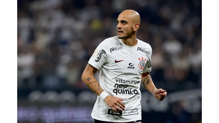 Fabio Santos jogador do Corinthians durante partida contra o Fortaleza no estadio Arena Corinthians pelo campeonato BRASILEIRO A 2023. Foto: Marcello Zambrana/AGIF