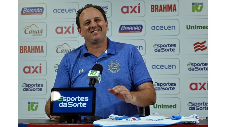 BA - SALVADOR - 11/09/2023 - APRESENTACAO ROGERIO CENI - Rogerio Ceni, tecnico do Bahia, durante entrevista coletiva de imprensa na Arena Fonte Nova. Foto: Walmir Cirne/AGIF