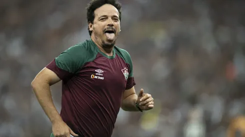 RJ – RIO DE JANEIRO – 04/11/2023 – LIBERTADORES 2023, BOCA JUNIORS X FLUMINENSE – Fernando Diniz tecnico do Fluminense comemora titulo apos a partida contra o Boca Juniors no estadio Maracana pelo campeonato Libertadores 2023. Foto: Jorge Rodrigues/AGIF