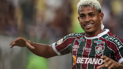 Foto: Thiago Ribeiro/AGIF – John Kennedy virou herói do Fluminense na Libertadores