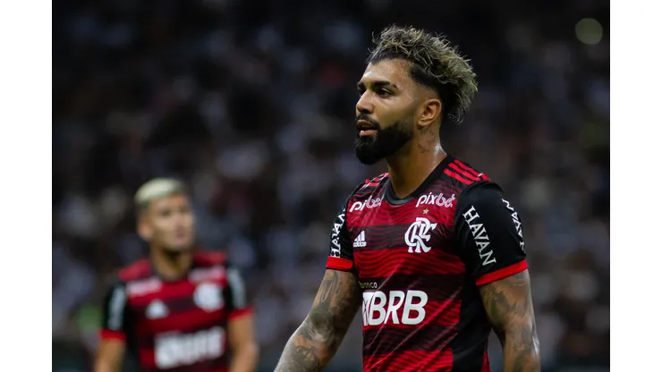 MG - Belo Horizonte - 22/06/2022 - COPA DO BRASIL 2022 ATLETICO-MG X FLAMENGO - Gabigol jogador do Flamengo durante partida contra o Atletico-MG no estadio Mineirao pelo campeonato Copa do Brasil 2022. Foto: Fernando Moreno/AGIF