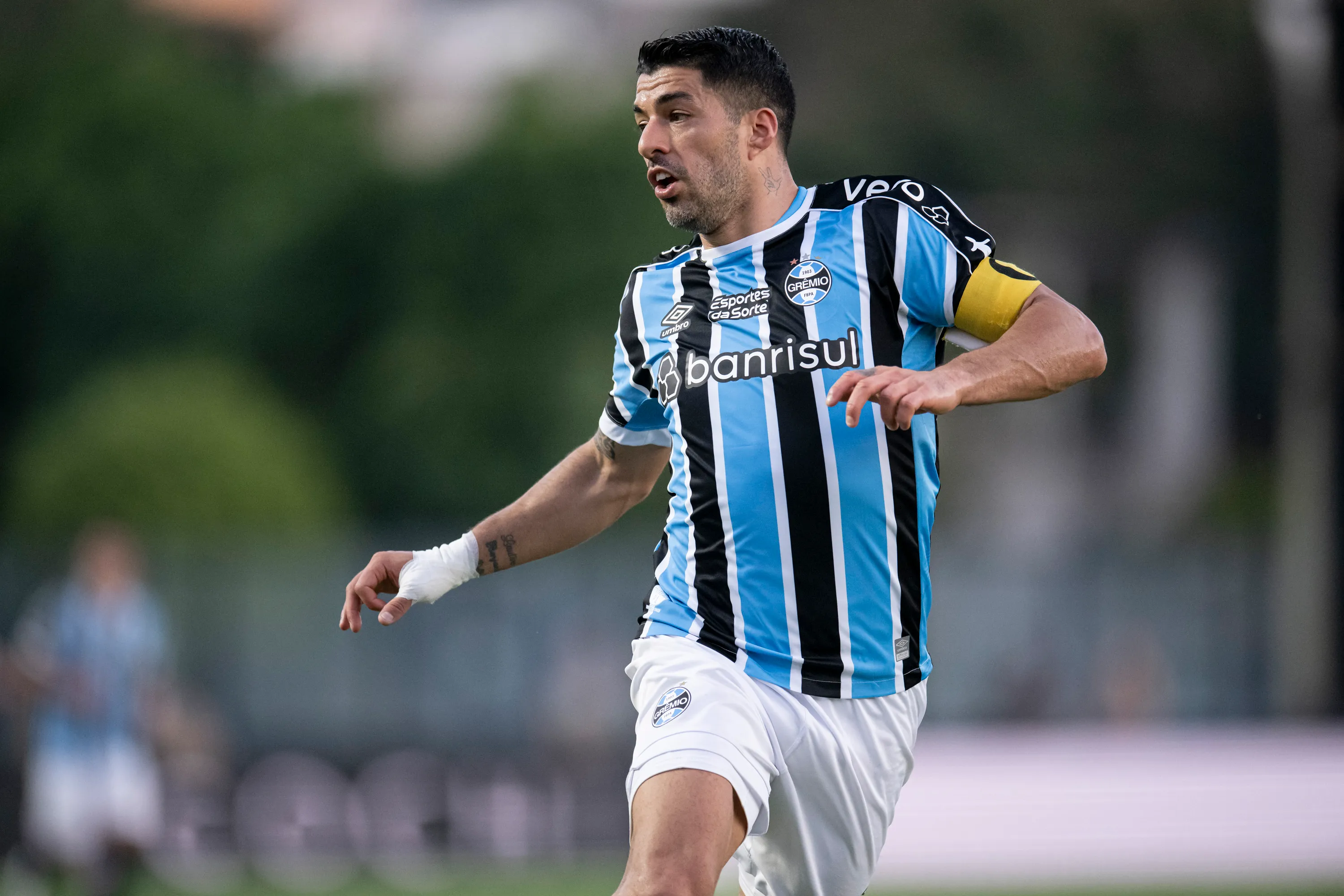Suárez durante partida contra o Vasco pelo campeonato Brasileiro 2023. Foto: Jorge Rodrigues/AGIF