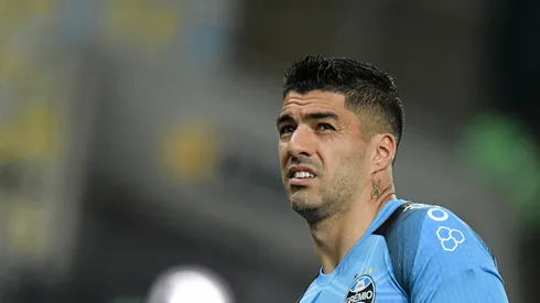 Suárez durante aquecimento antes da partida contra o Flamengo pela Copa do Brasil 2023. Foto: Thiago Ribeiro/AGIF