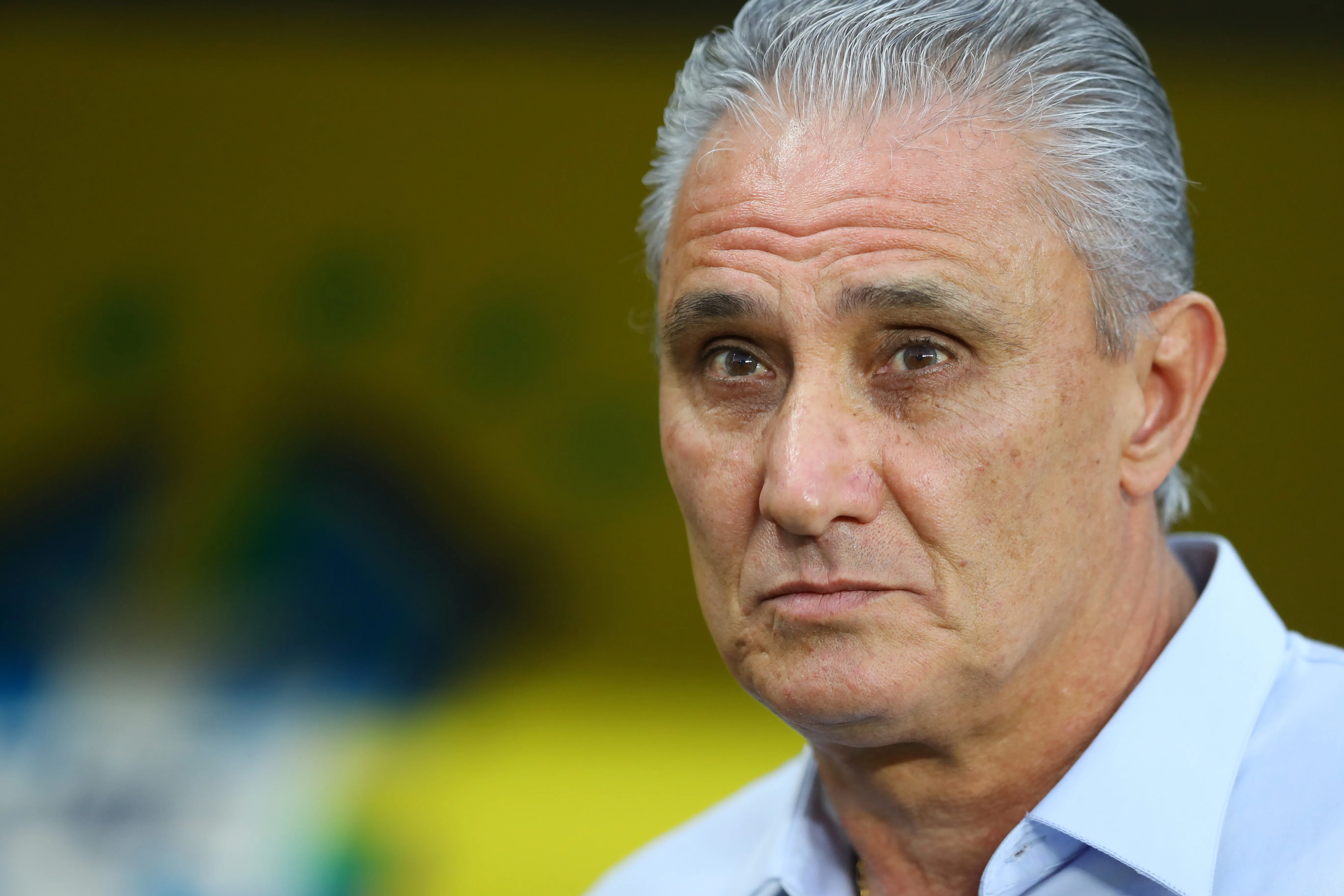 Tite, Head Coach of Brazil looks on ahead of the International Friendly match between Brazil and Korea Republic at Mohammed bin Zayed Stadium on November 19, 2019 in Abu Dhabi, United Arab Emirates. (Photo by Francois Nel/Getty Images)