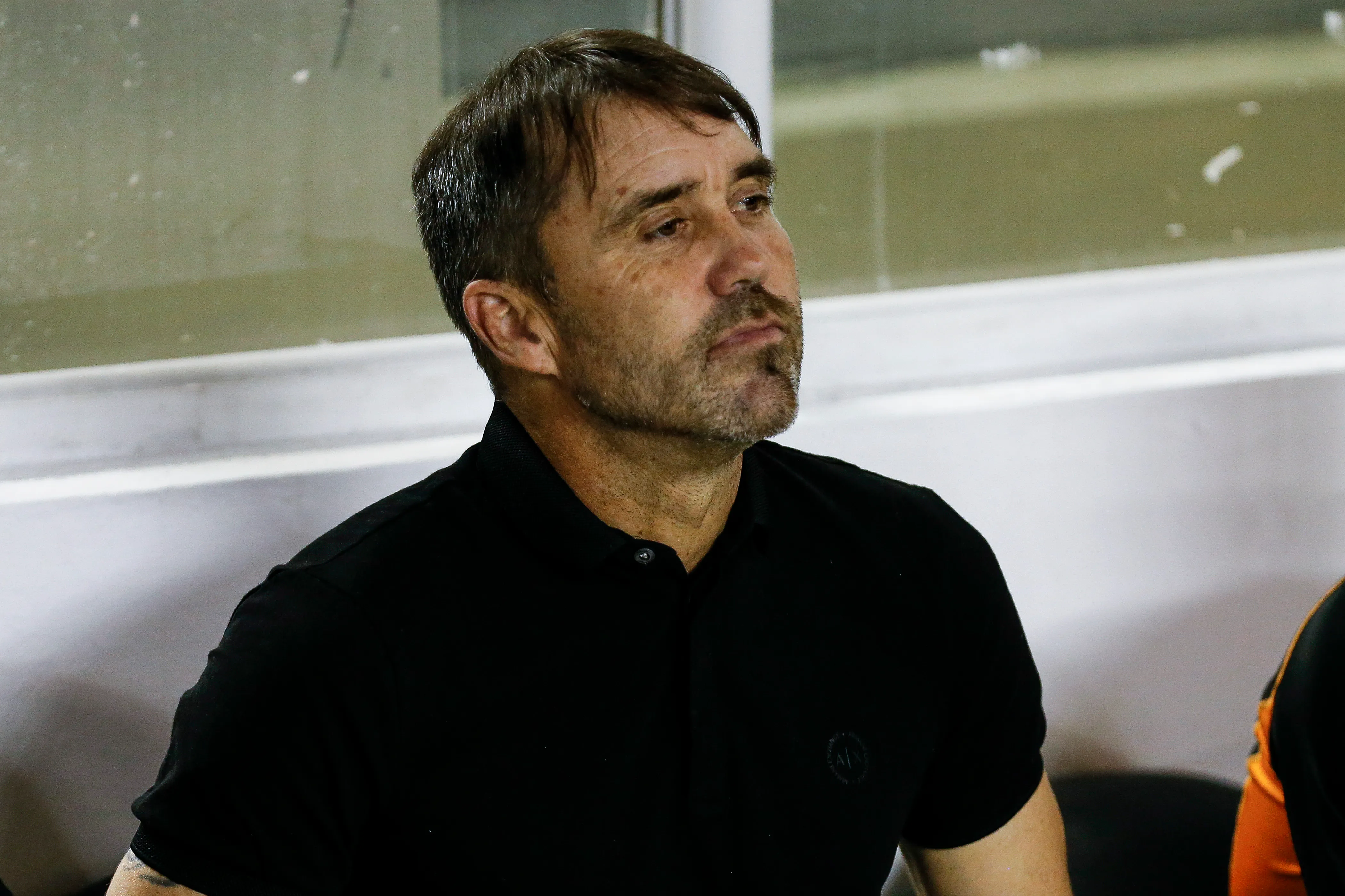 Eduardo Coudet head coach of Internacional looks on prior the match between Palmeiras and Internacional as part of Brasileirao Series A 2023 at Arena Barueri on November 11, 2023 in Barueri, Brazil. (Photo by Ricardo Moreira/Getty Images)