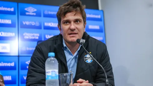 FOTO: LUCAS UEBEL/GREMIO FBPA – Antônio Brum fala sobre contratações.