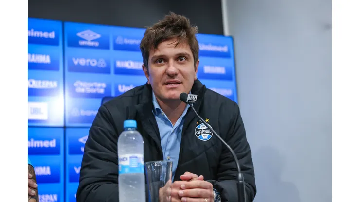 FOTO: LUCAS UEBEL/GREMIO FBPA - Antônio Brum fala sobre contratações.