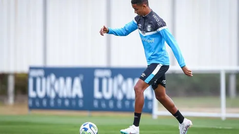 André Henrique, atacante do Grêmio. Foto: Lucas Uebel/ Grêmio