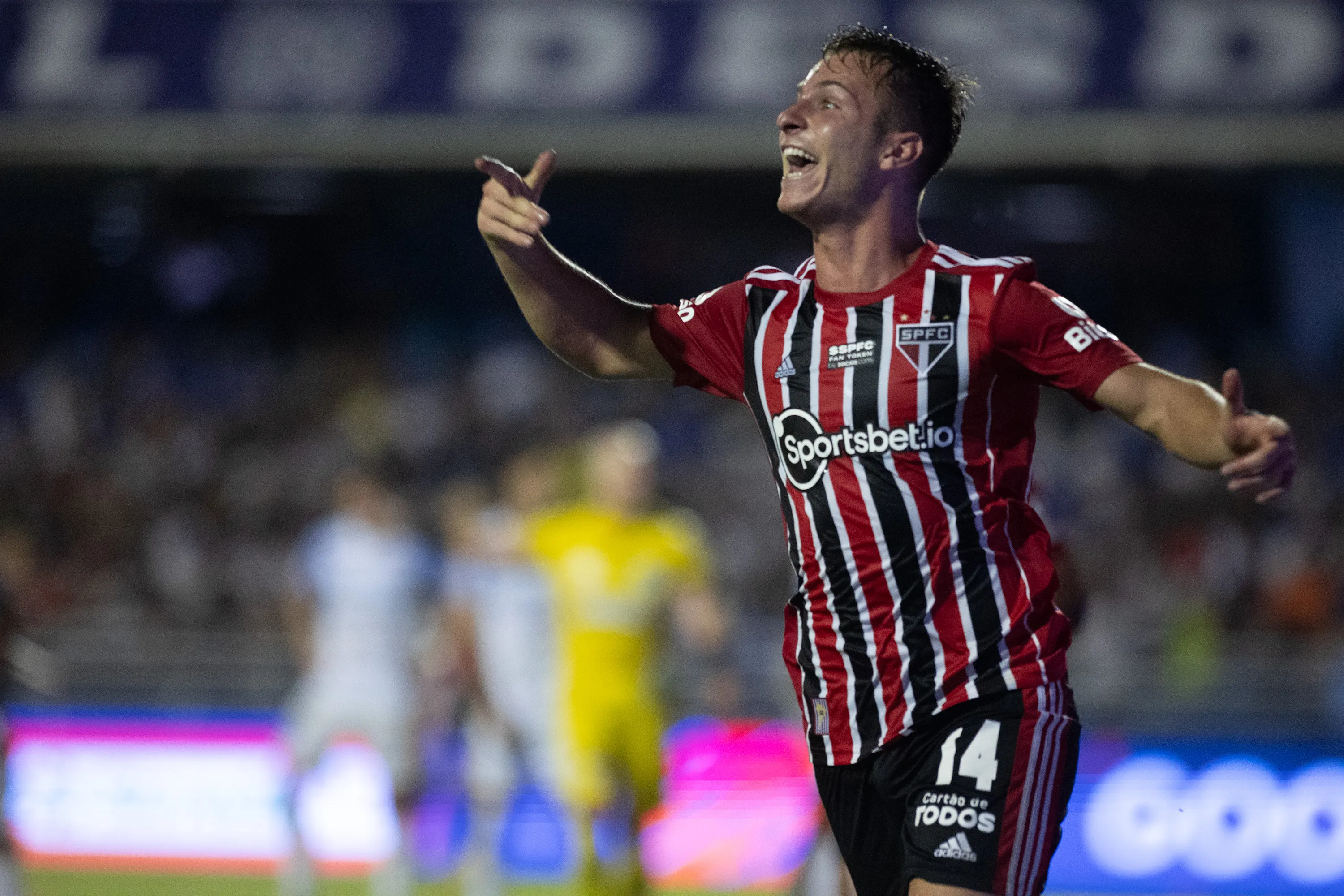 Foto: Diogo Reis/AGIF – Galoppo em ação pelo São Paulo no Campeonato Paulista.