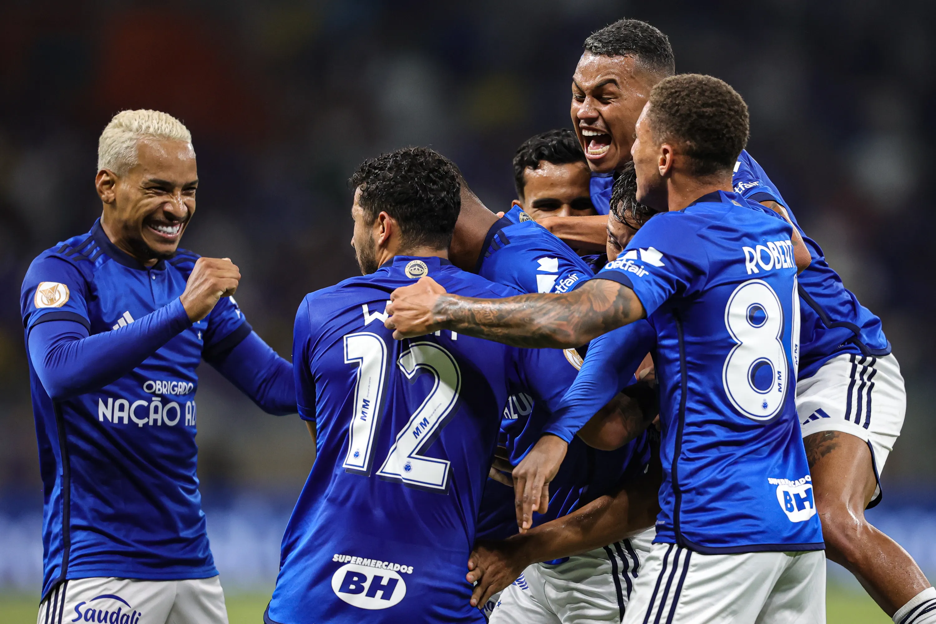 Foto: Gilson Lobo/AGIF – Cruzeiro na partida contra o Palmeiras, último jogo do ano.