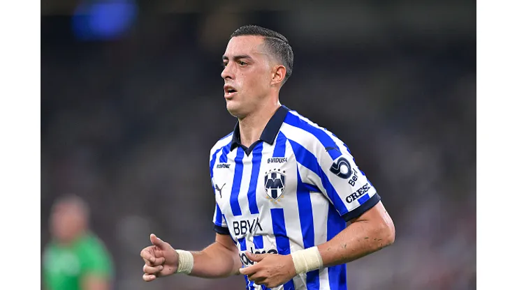MONTERREY, MEXICO - JULY 09: Rogelio Funes Mori of Monterrey looks on during the 2nd round match between Monterrey and Atlas as part of the Torneo Apertura 2023 Liga MX at BBVA Stadium on July 09, 2023 in Monterrey, Mexico. (Photo by Azael Rodriguez/Getty Images)