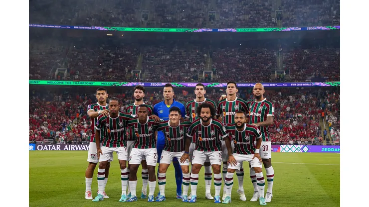 Elenco do Fluminense na semifinal do Mundial de Clubes 2023. Foto; Marcelo Gonçalves/Fluminense
