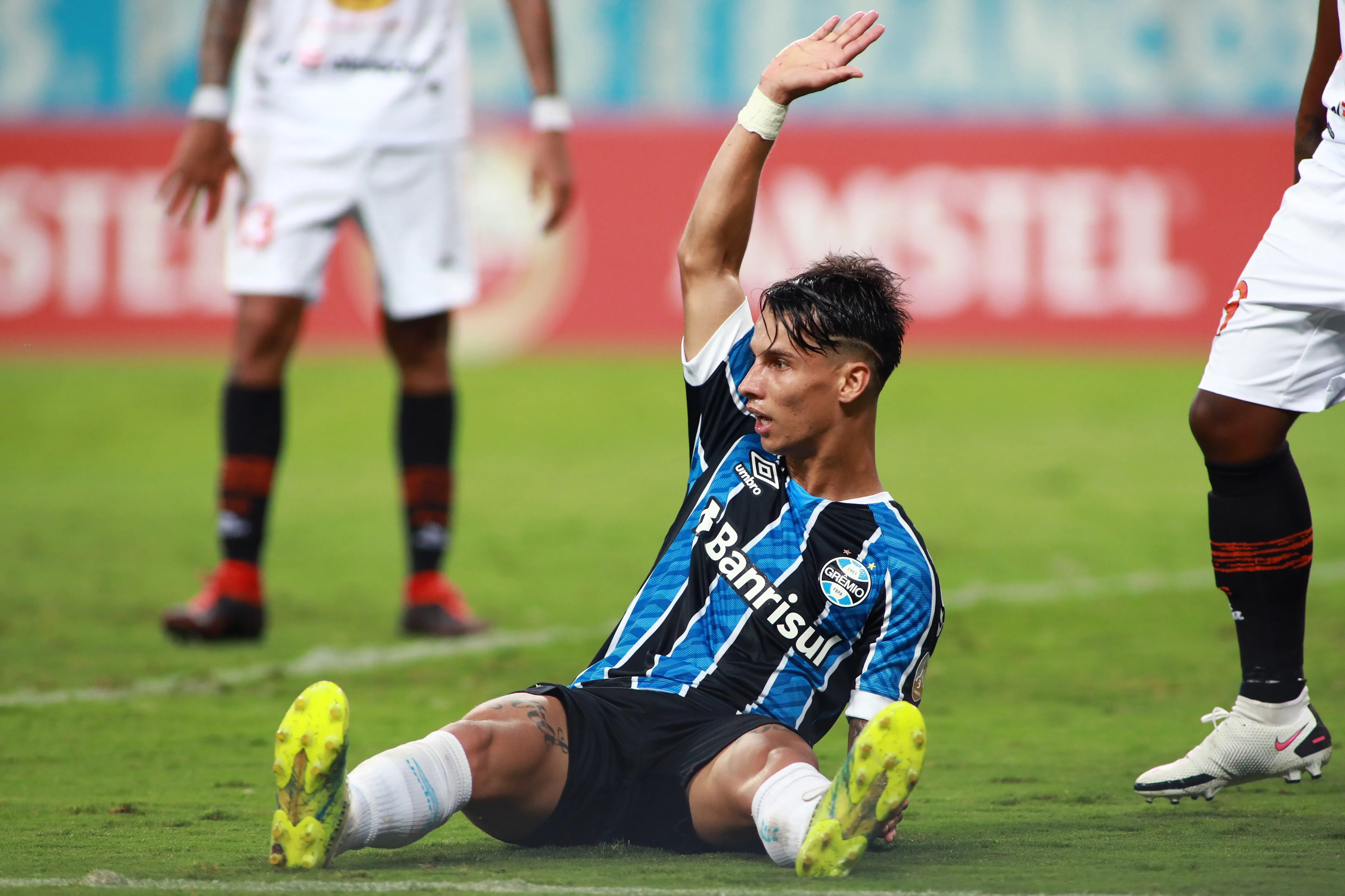 Ferrerinha, atacante do Grêmio. Foto: Silvio Avila/Getty Images
