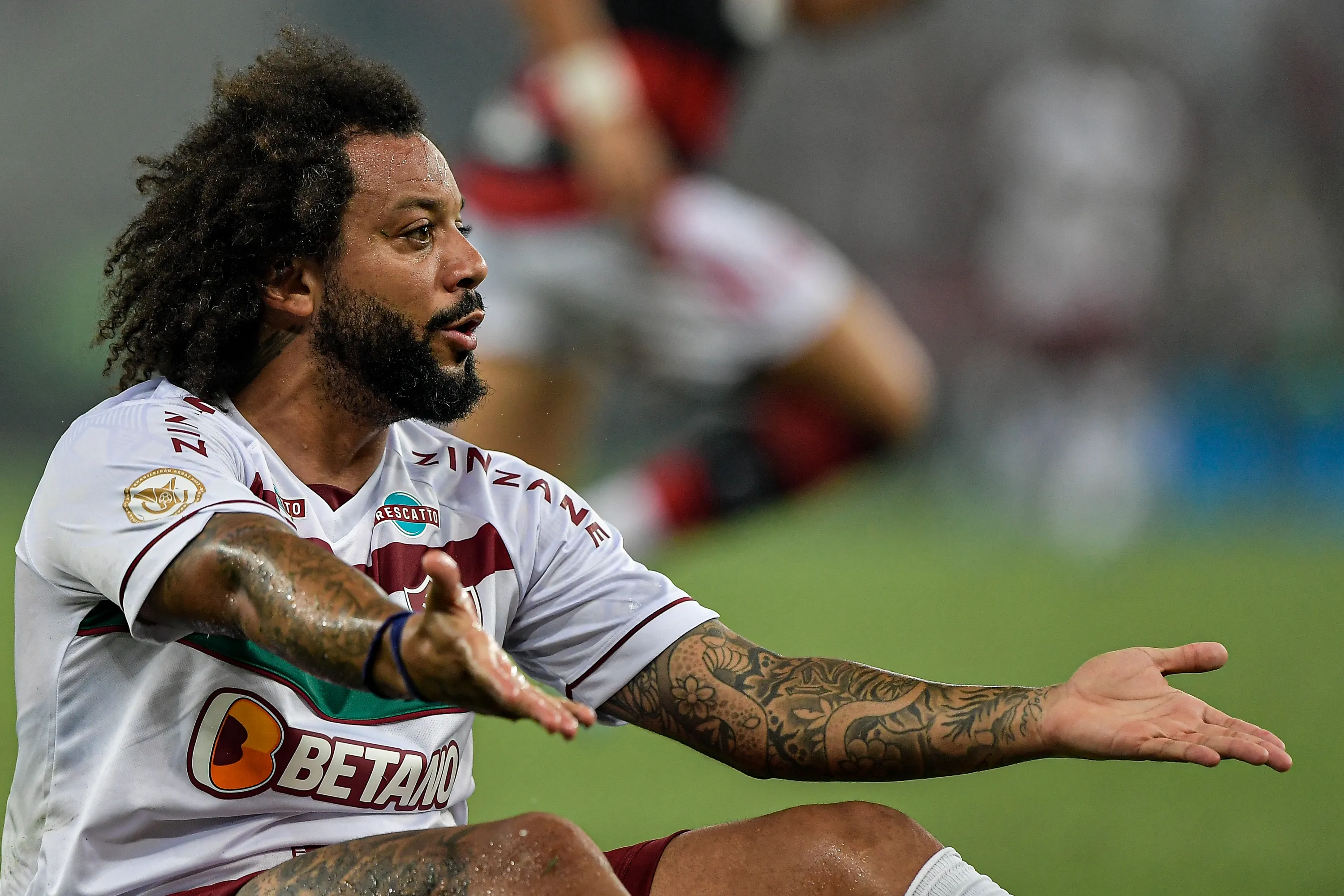 Foto: Thiago Ribeiro/AGIF – Marcelo em ação pelo Fluminense no Campeonato Brasileiro.