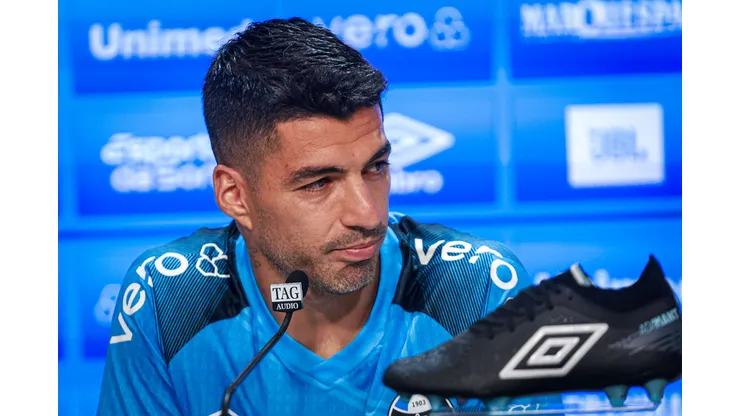 Suárez, em sua passagem pelo Grêmio. Foto: Maxi Franzoi/AGIF