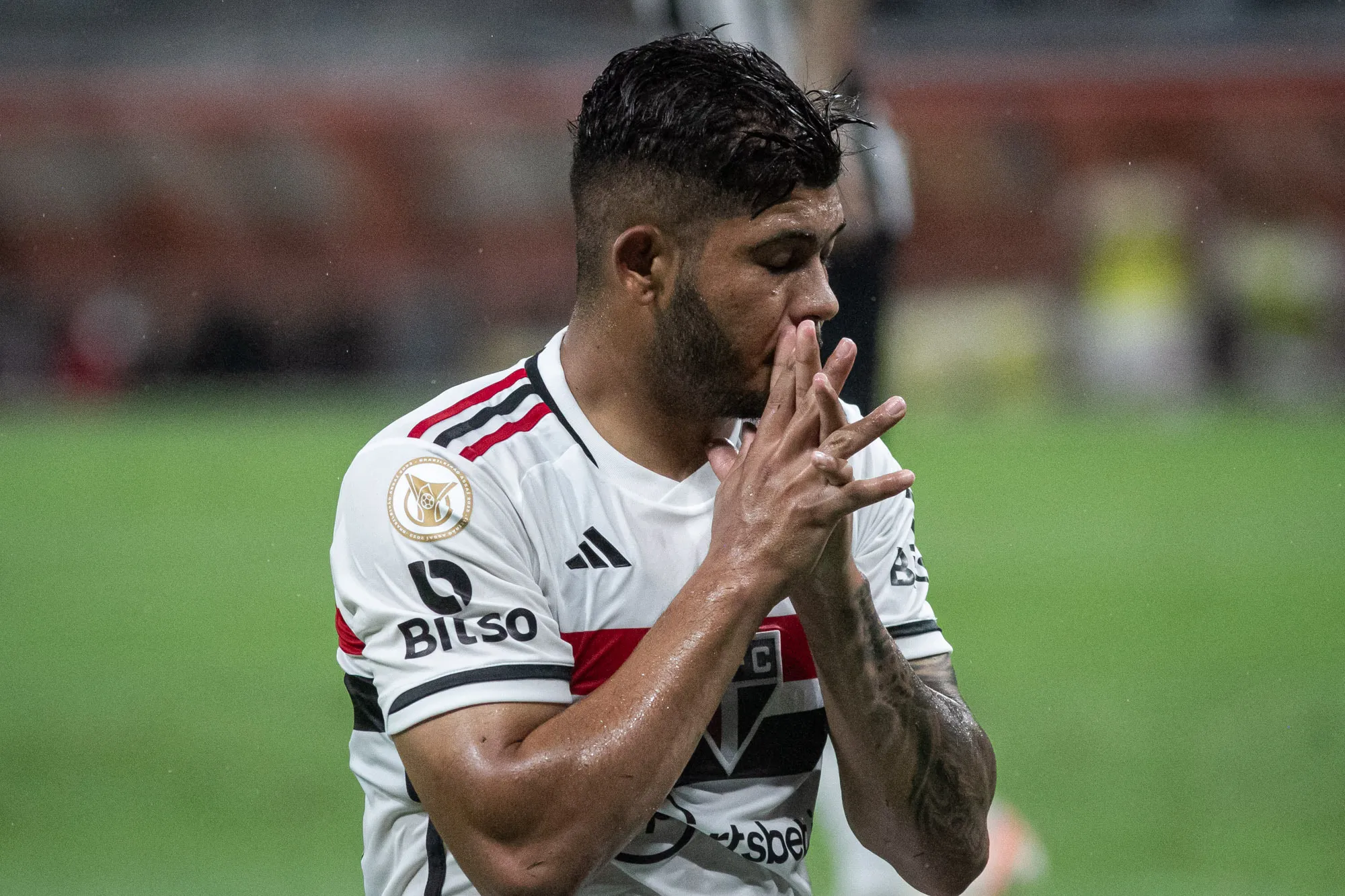 Erison pode ficar no São Paulo para 2024. Foto: Fernando Moreno/AGIF