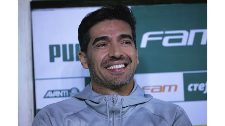 Abel Ferreira técnico do Palmeiras durante partida contra o Goiás no estadio Arena Allianz Parque pelo campeonato Brasileiro A 2023. Foto: Ettore Chiereguini/AGIF