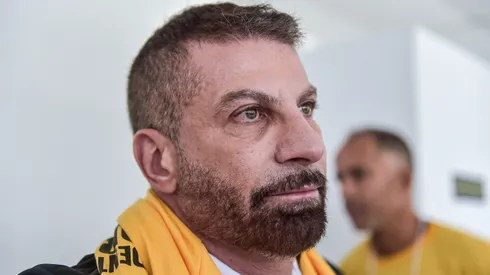 RJ - RIO DE JANEIRO - 11/11/2023 - VASCO, ELEICAO PARA PRESIDENTE - Pedrinho, candidato da chapa Sempre Vasco, durante a eleicao a qual elege o Presidente do Vasco da Gama para o Trienio 2024 a 2026, realizada na Sede do Calabouco, centro do Rio de janeiro. Foto: Thiago Ribeiro/AGIF