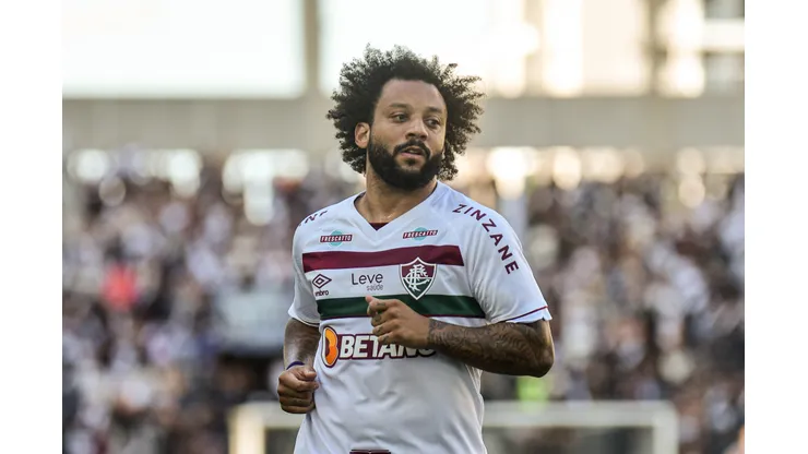 Marcelo jogador do Fluminense durante partida contra o Vasco no estadio Engenhao pelo campeonato Brasileiro A 2023. Foto: Thiago Ribeiro/AGIF