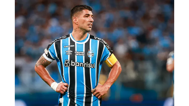 Luís Suárez, em sua passagem pelo Grêmio. Foto: Maxi Franzoi/AGIF
