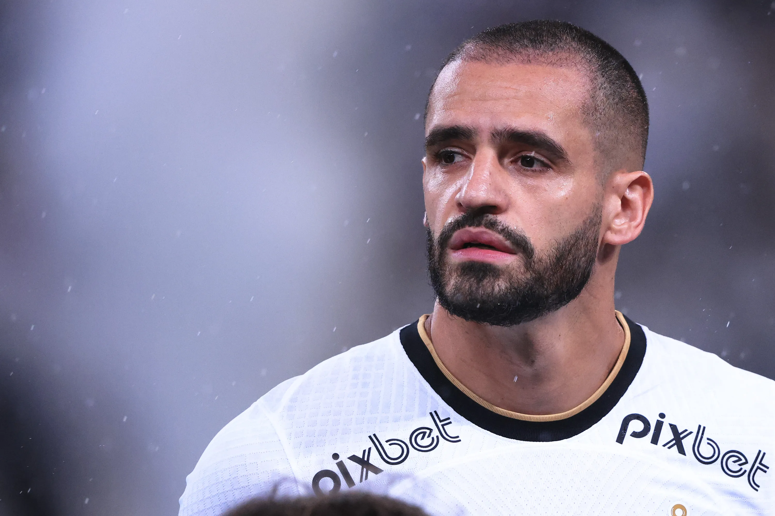 Renato Augusto jogador do Corinthians durante partida contra o Palmeiras no estadio Arena Corinthians pelo campeonato Paulista 2023. Foto: Ettore Chiereguini/AGIF