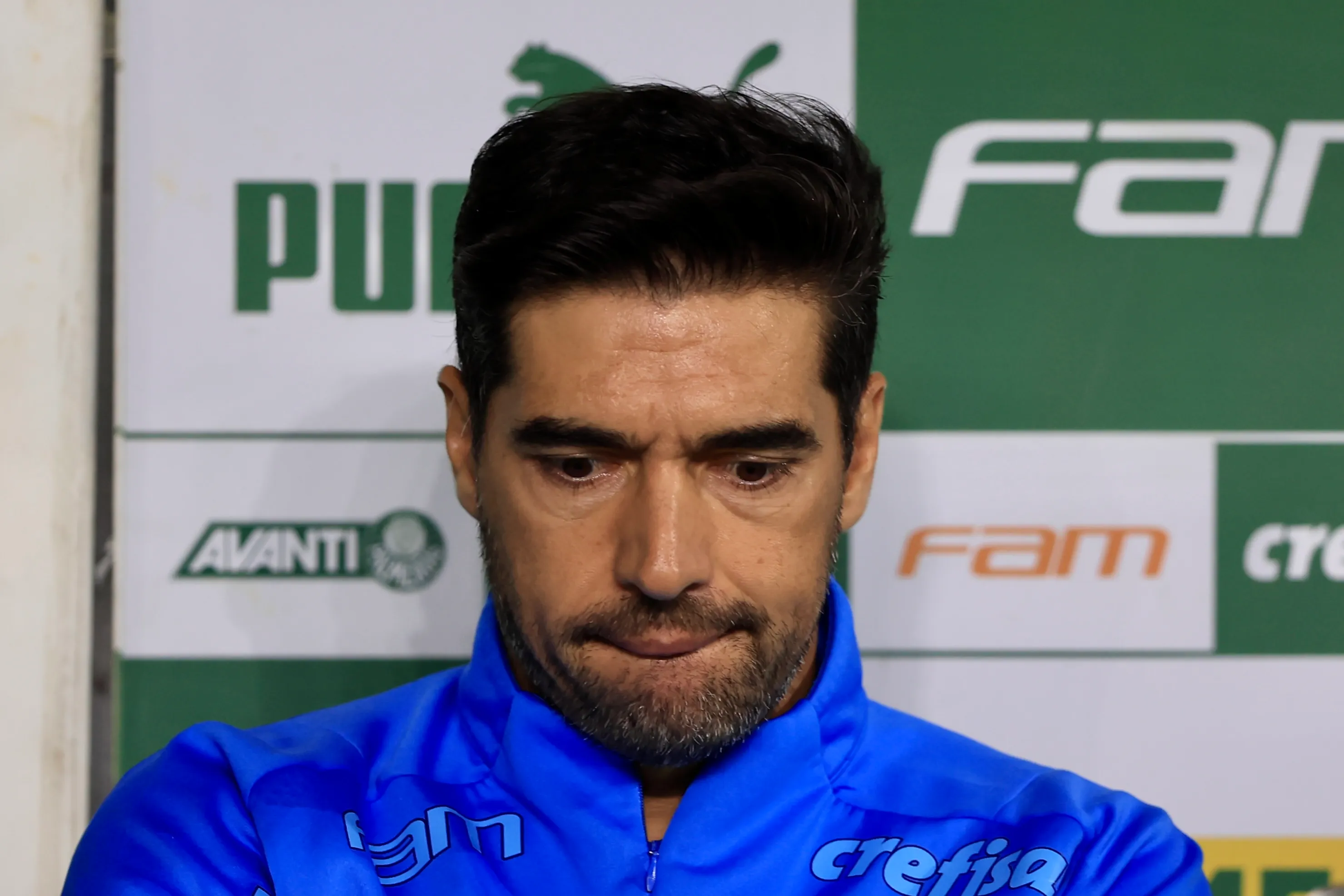 Abel durante partida contra o Gremio no estadio Arena Allianz Parque pelo campeonato BRASILEIRO A 2023. Foto: Marcello Zambrana/AGIF