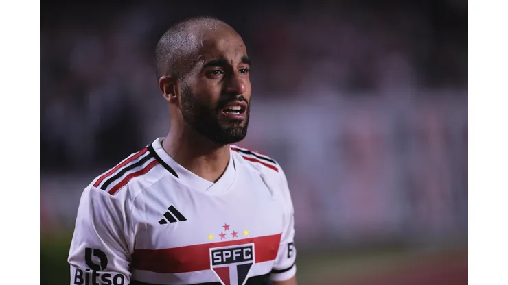 Diagnóstico de Lucas é divulgado no São Paulo. Foto: Ettore Chiereguini/AGIF