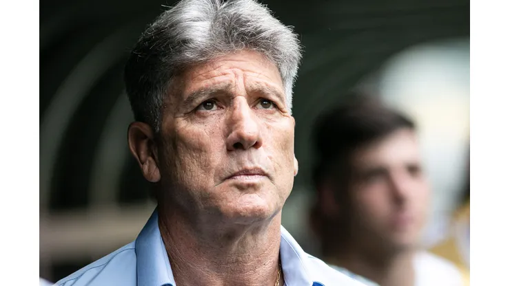 Renato Gaucho tecnico do Gremio durante partida contra o Atletico-MG no estadio Arena MRV pelo campeonato Brasileiro A 2023. Fernando Moreno/AGIF