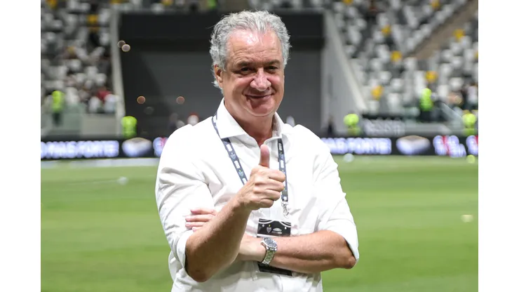 Presidente do Atletico-MG Sergio Coelho antes da partida contra o Botafogo no estadio Arena MRV pelo campeonato Brasileiro A 2023. Gilson Lobo/AGIF