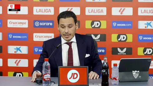 José María del Nido se mostrou empolgado com a novidade. Foto: Reprodução Sevilla TV