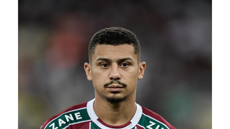 Andre jogador do Fluminense durante partida contra o Coritiba no estadio Maracana pelo campeonato Brasileiro A 2023. Thiago Ribeiro/AGIF