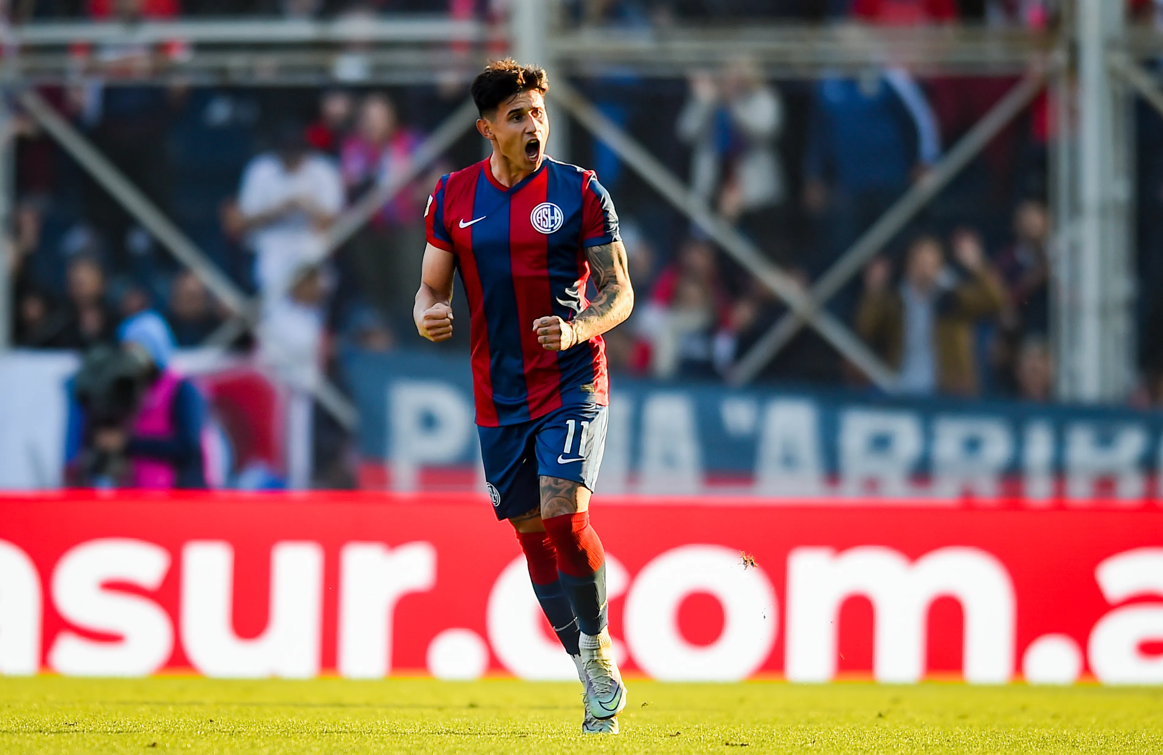 Adam Bareiro, quando esteve no San Lorenzo, Foto: Marcelo Endelli/Getty Images