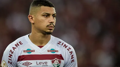 André jogador do Fluminense durante partida contra o Flamengo no estadio Maracana pelo campeonato Brasileiro A 2023. Foto: Thiago Ribeiro/AGIF