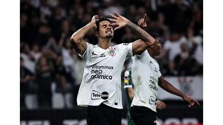 Lucas Verissimo jogador do Corinthians lamenta durante partida contra o America-MG no estadio Arena Corinthians pelo campeonato Brasileiro A 2023. Fabio Giannelli/AGIF