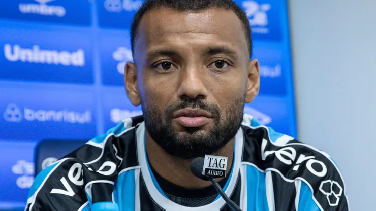 JP Galvão durante apresentação no Grêmio. Foto: Lucas Uebel