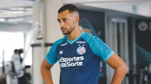 Vitor Hugo em treino pelo Bahia. Letícia Martins / EC Bahia / Divulgação