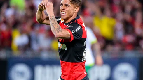 Cuellar jogando pelo Flamengo pelas oitavas de final Copa Sul-Americana 2017. Foto: Fernando Soutello/AGIF